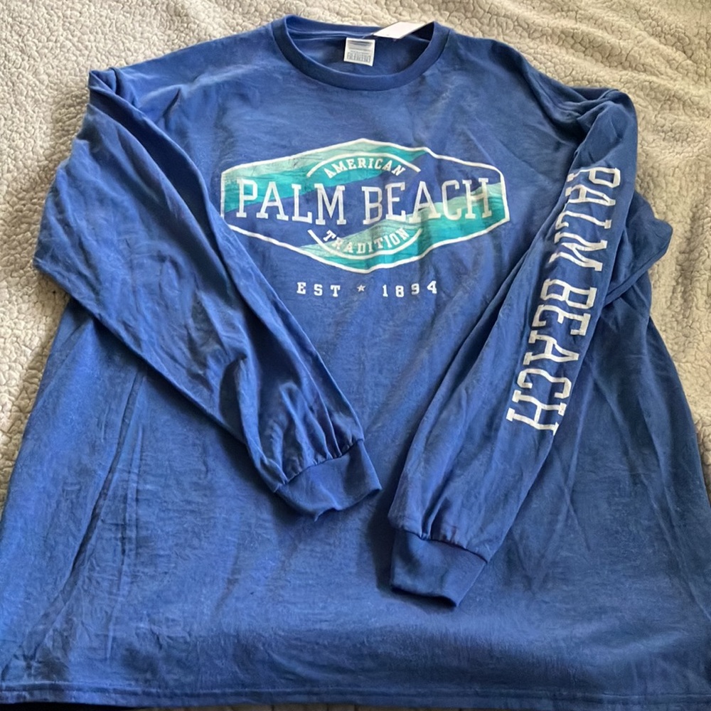 Brand New w/ tag Long Sleeve Palm Beach UNISEX  T- shirt - XL - - Picture 5 of 5